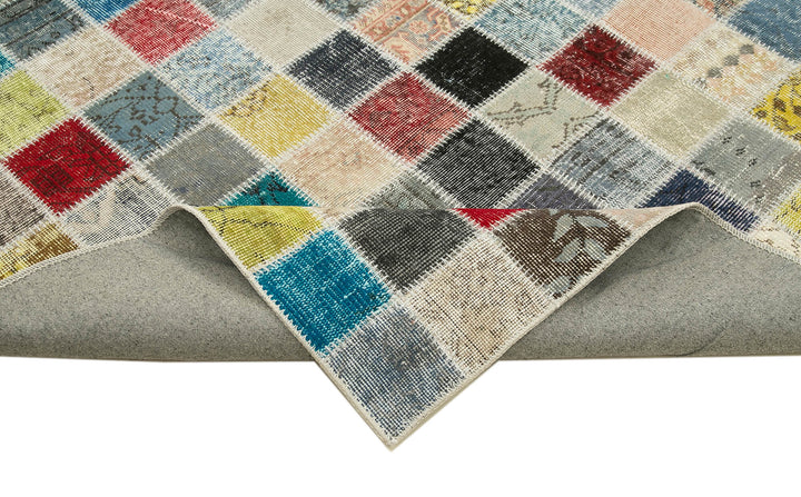 8x11 Multicolor Patchwork Rug- 28926