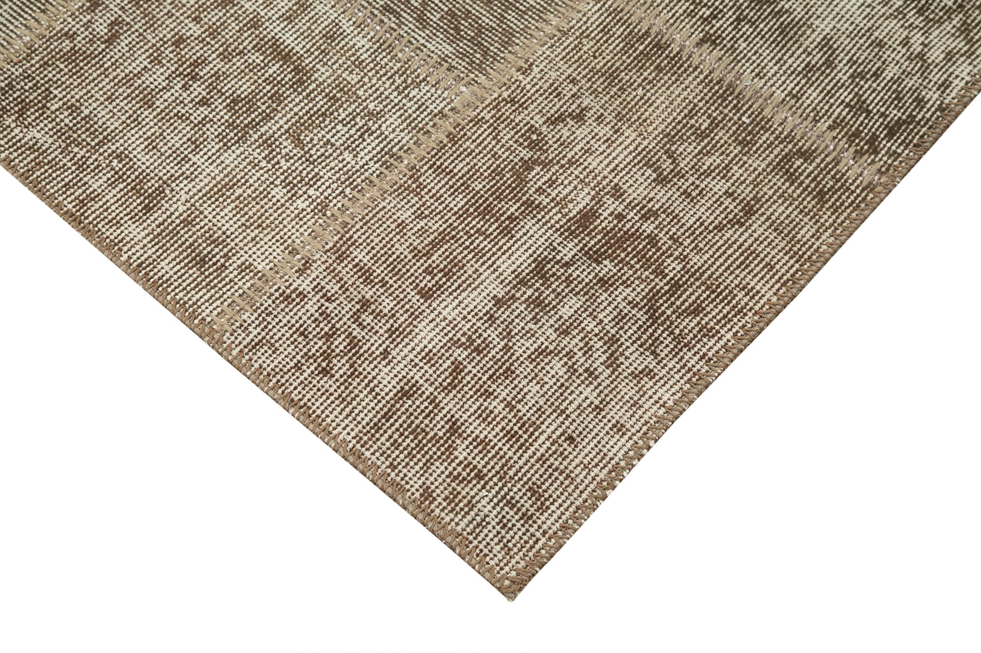 3x7 Brown Patchwork Runner Rug - 28964
