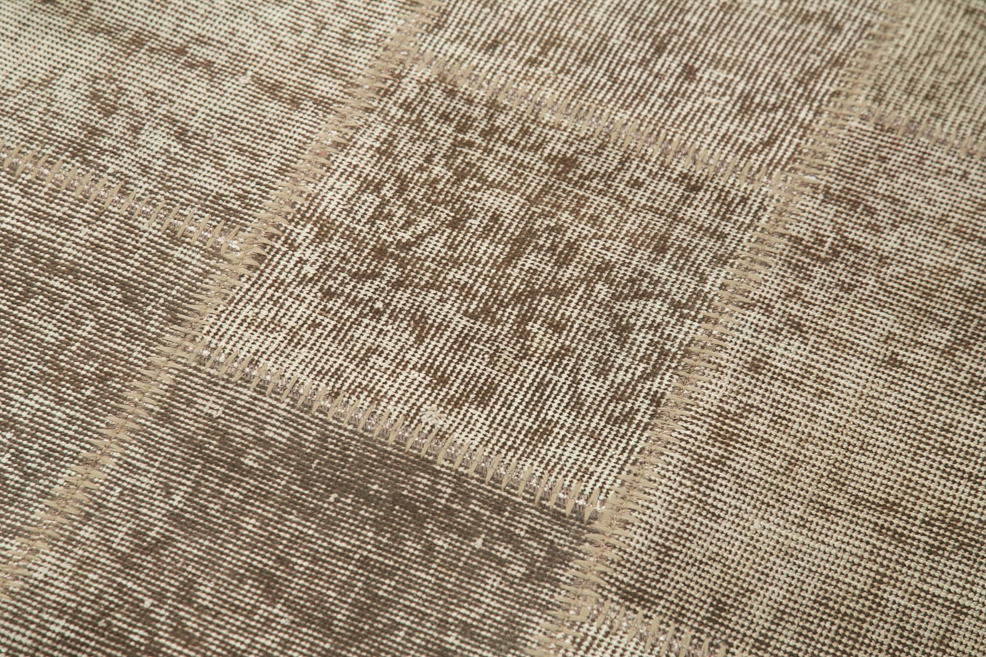 3x7 Brown Patchwork Runner Rug - 28964