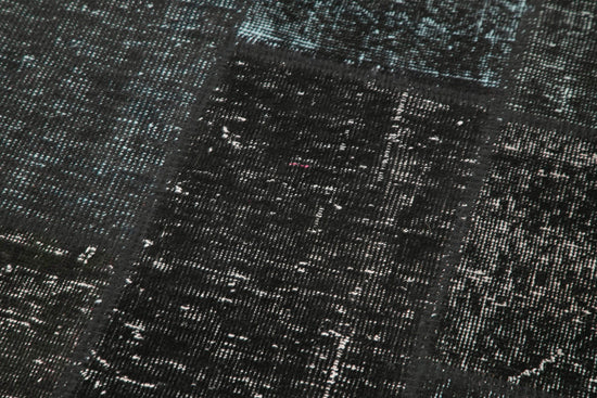 3x10 Black Patchwork Runner Rug - 28973