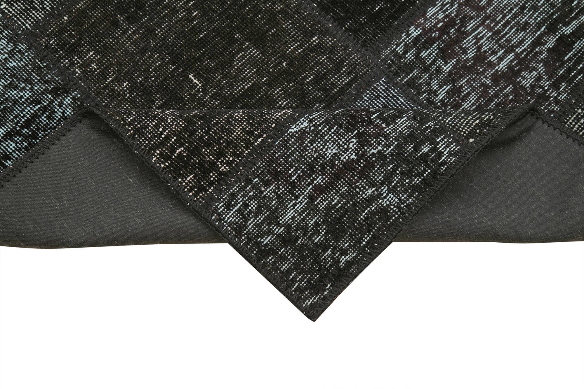 3x10 Black Patchwork Runner Rug - 28973