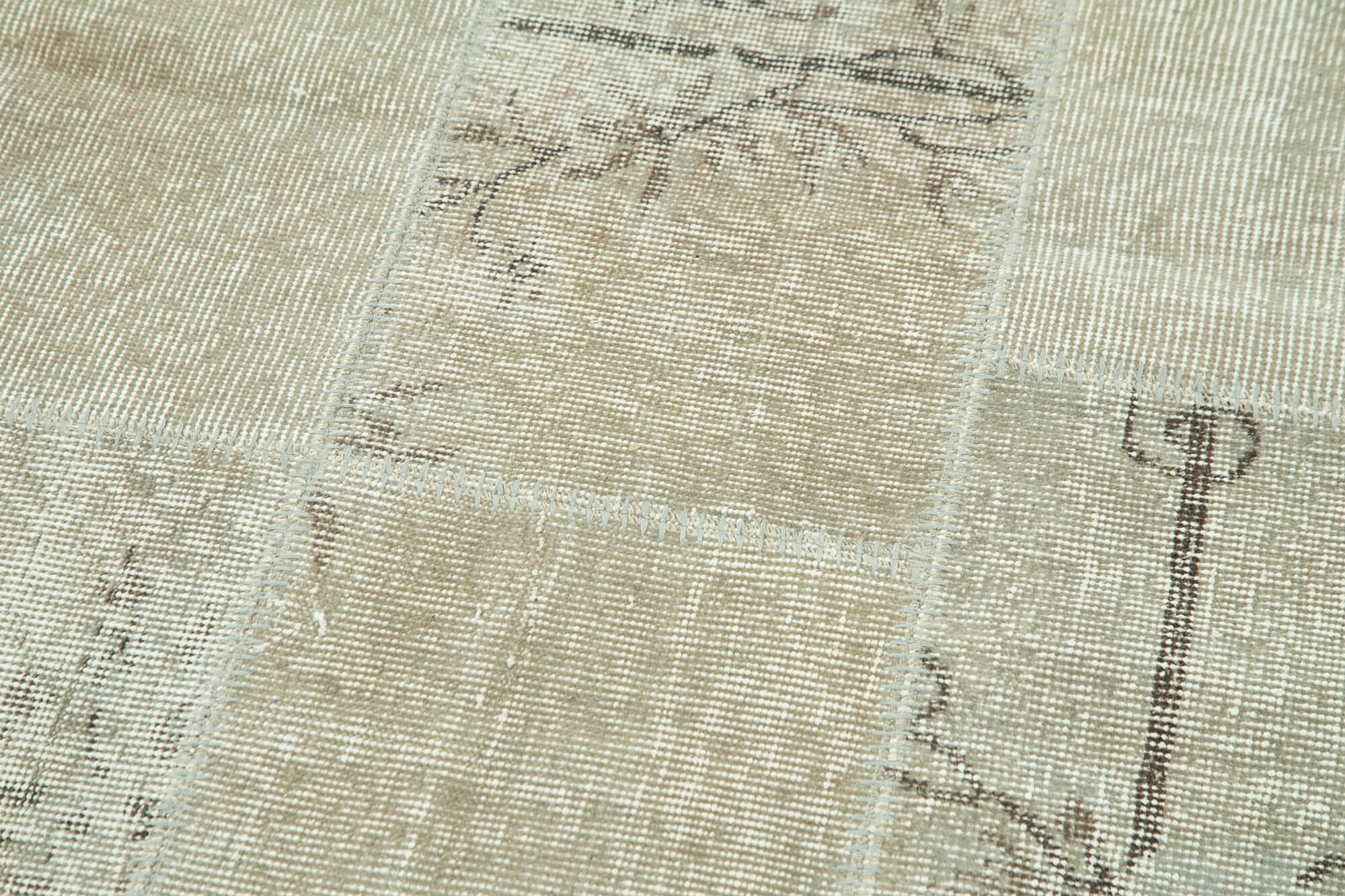 3x10 Beige Patchwork Runner Rug - 28977