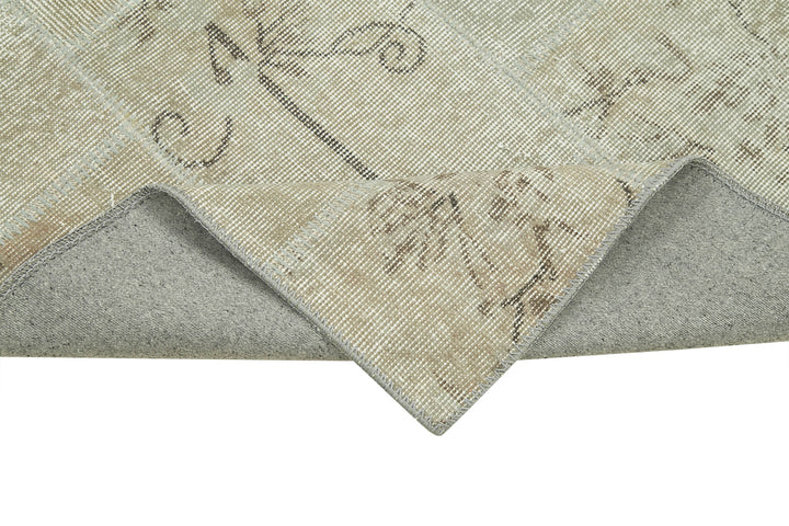 3x10 Beige Patchwork Runner Rug - 28977