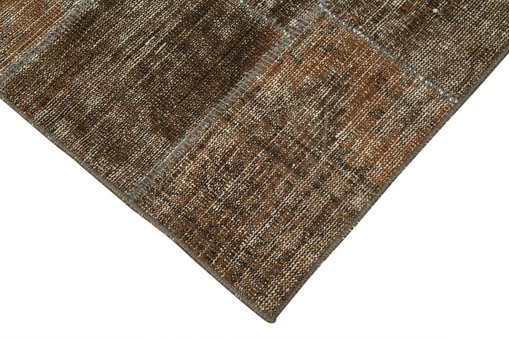 3x9 Brown Patchwork Runner Rug - 28995