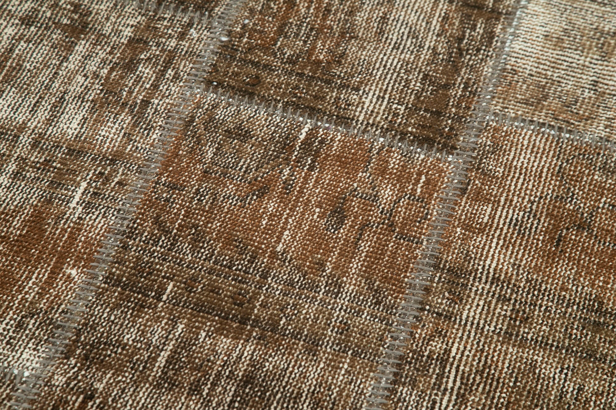 3x9 Brown Patchwork Runner Rug - 28995