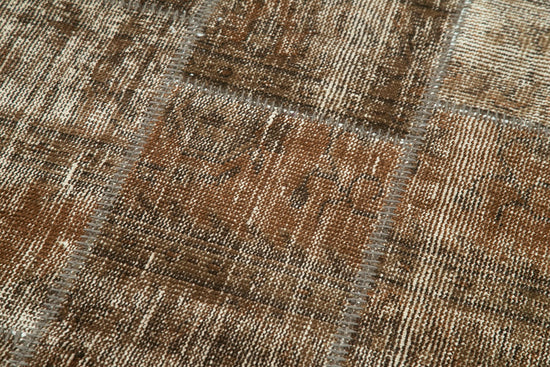 3x9 Brown Patchwork Runner Rug - 28995