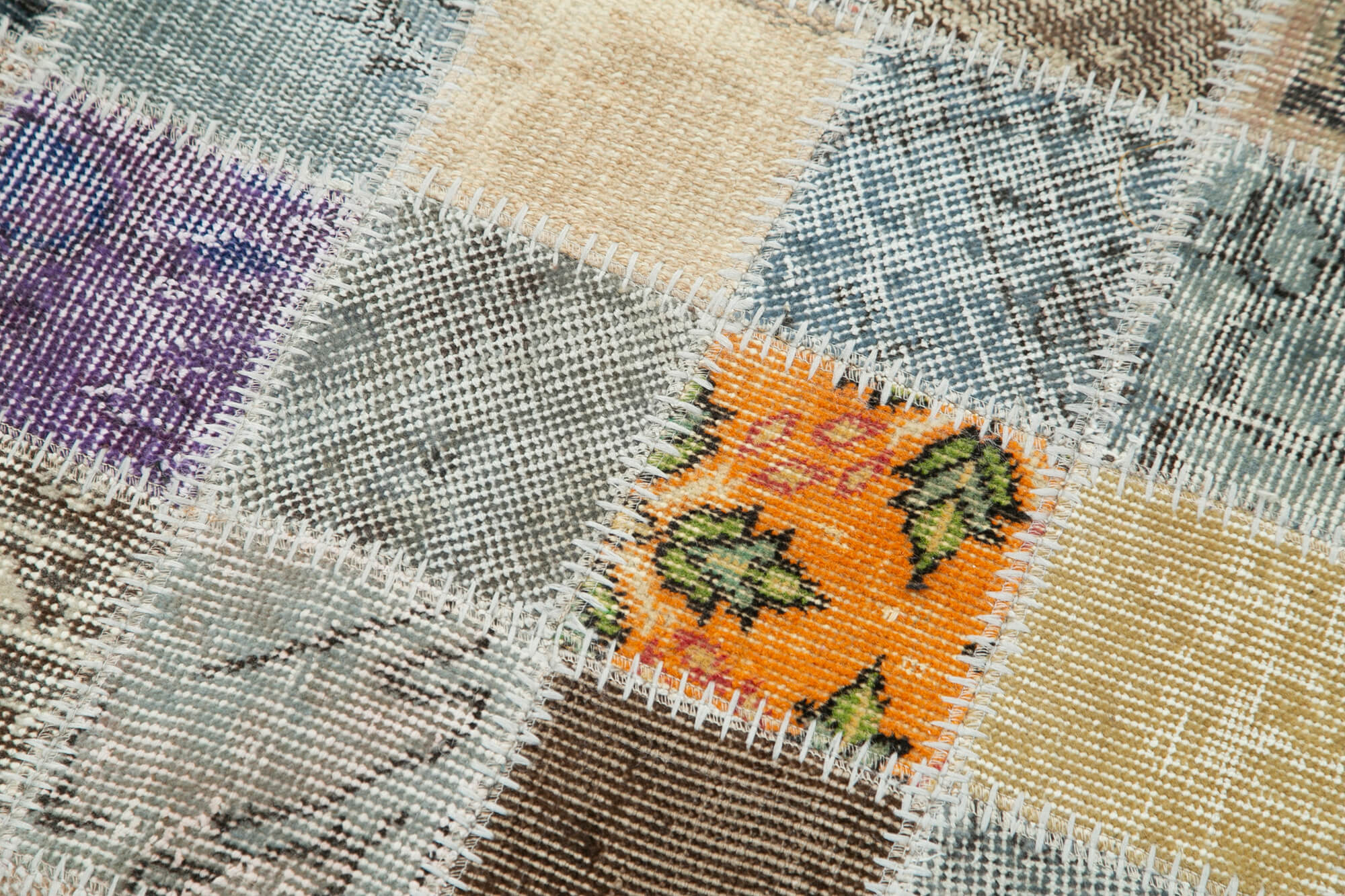 3x11 Multicolor Patchwork Runner Rug - 29015