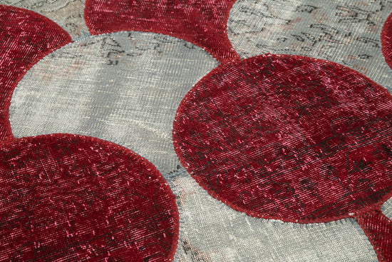 6x9 Multicolor Round Patchwork Rug - 29083