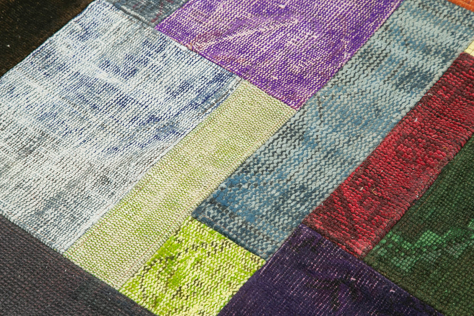 5x5 Multicolor Round Patchwork Rug - 29187