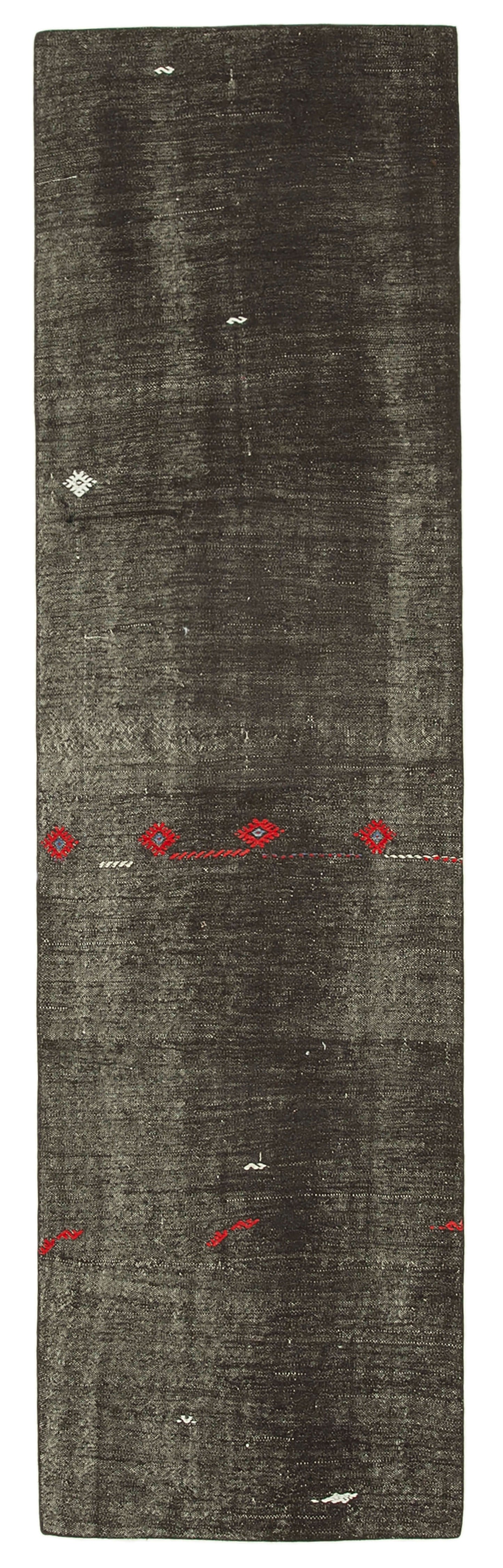 3x10 Brown Oriental Kilim Runner Rug - 29201