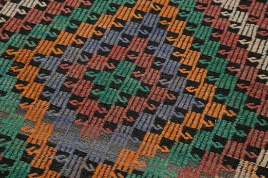 3x12 Multicolor Oriental Kilim Runner Rug - 29213