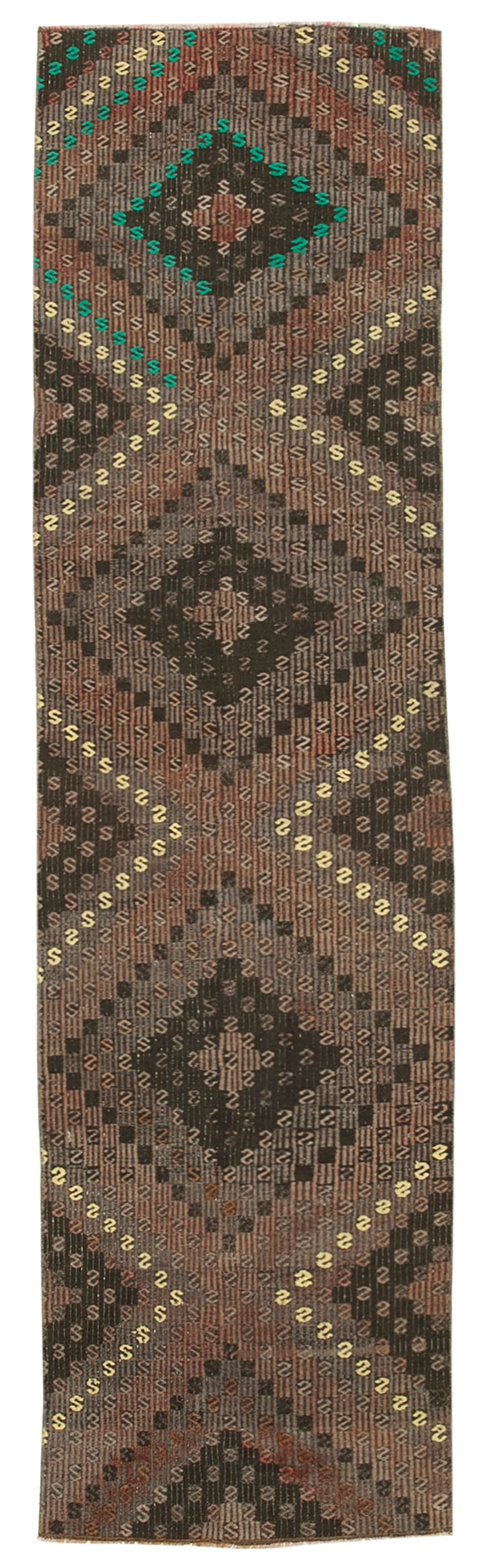 2x9 Multicolor Oriental Kilim Runner Rug - 29223