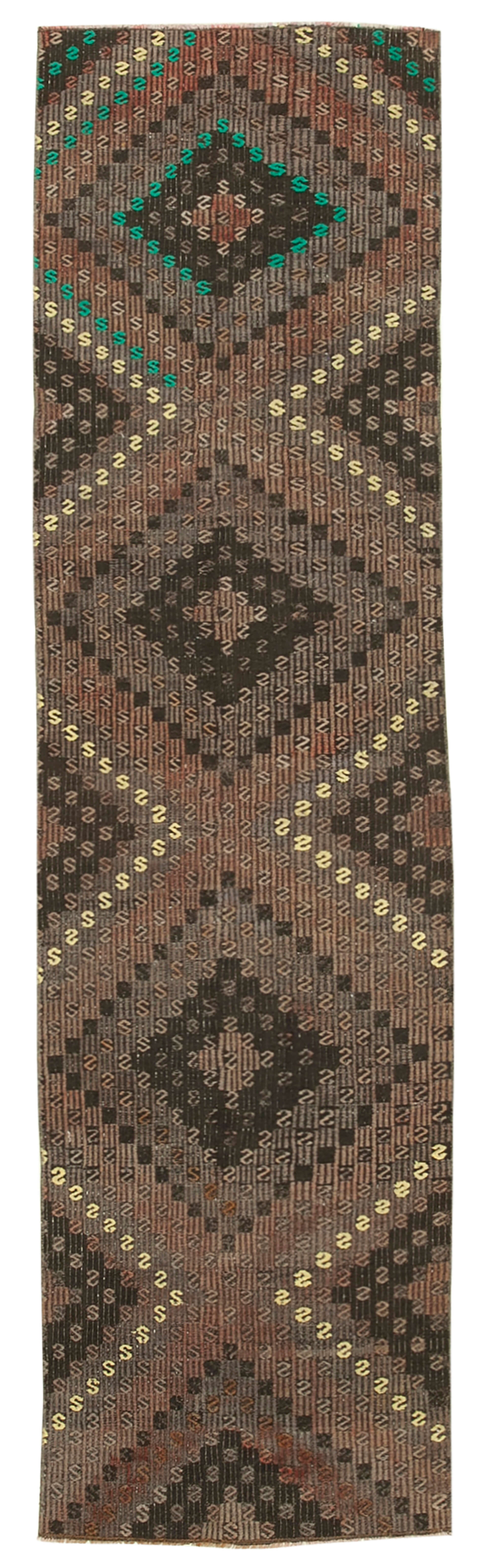 2x9 Multicolor Oriental Kilim Runner Rug - 29223