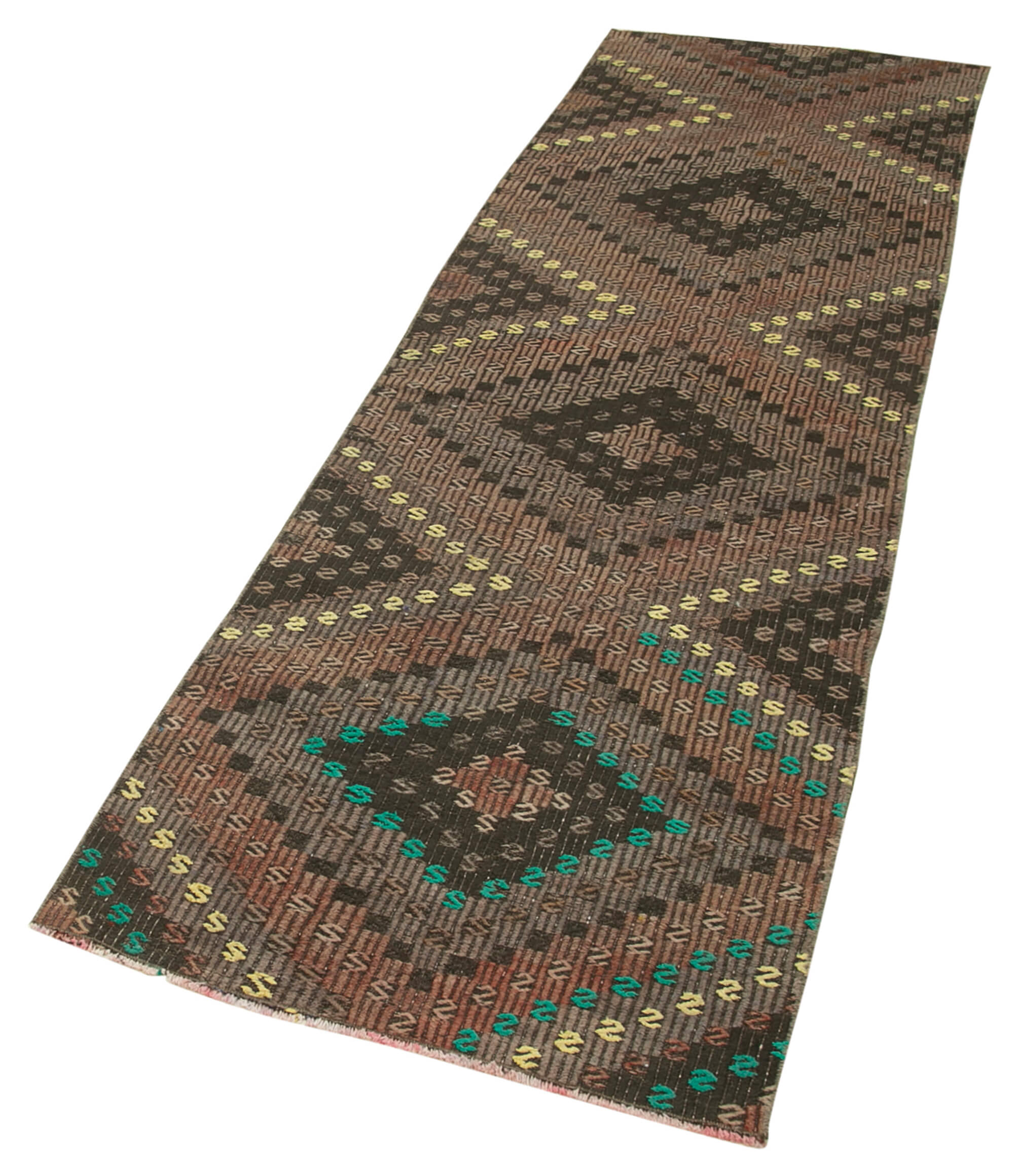 2x9 Multicolor Oriental Kilim Runner Rug - 29223