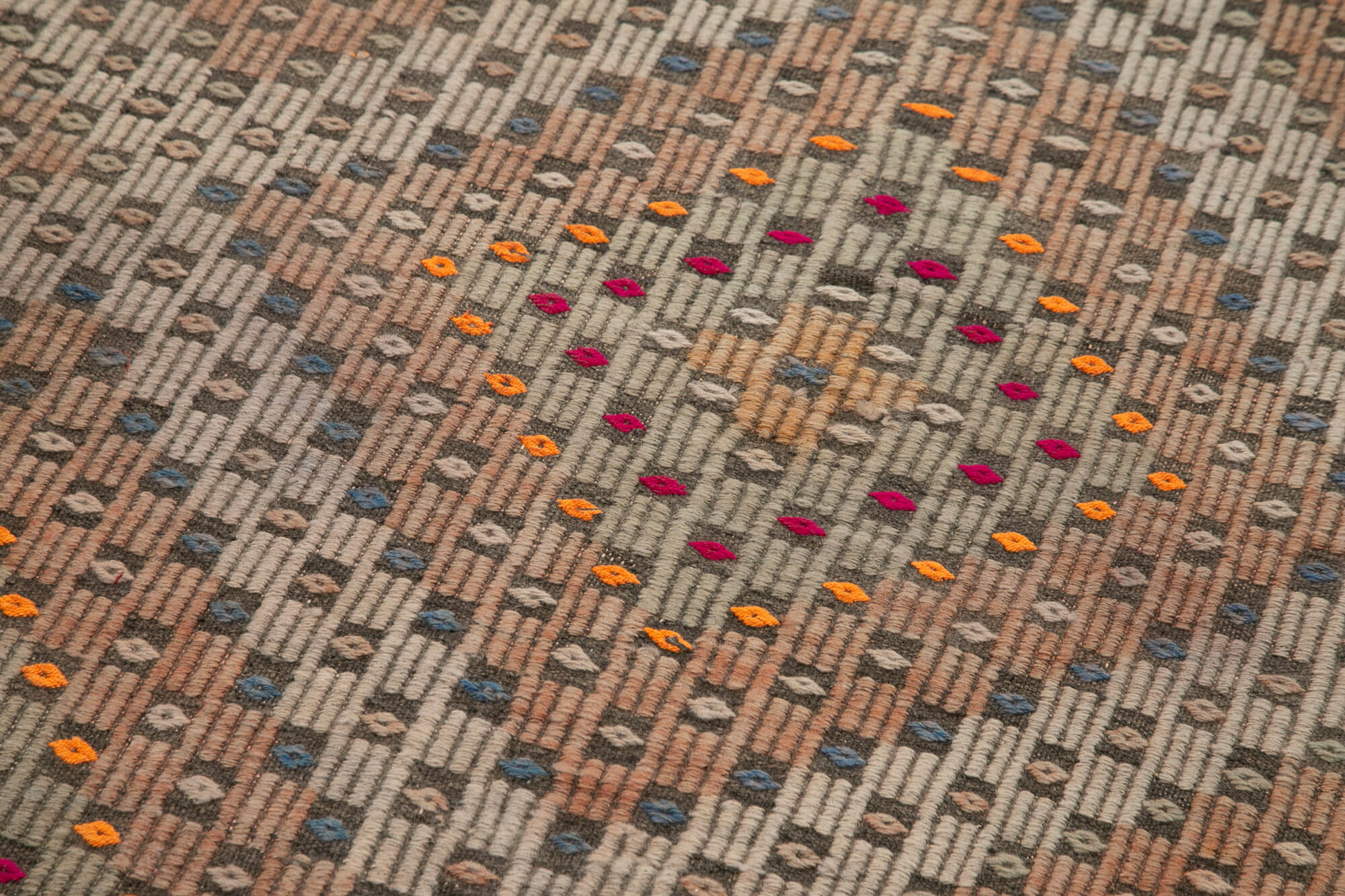 3x11 Multicolor Oriental Kilim Runner Rug - 29224
