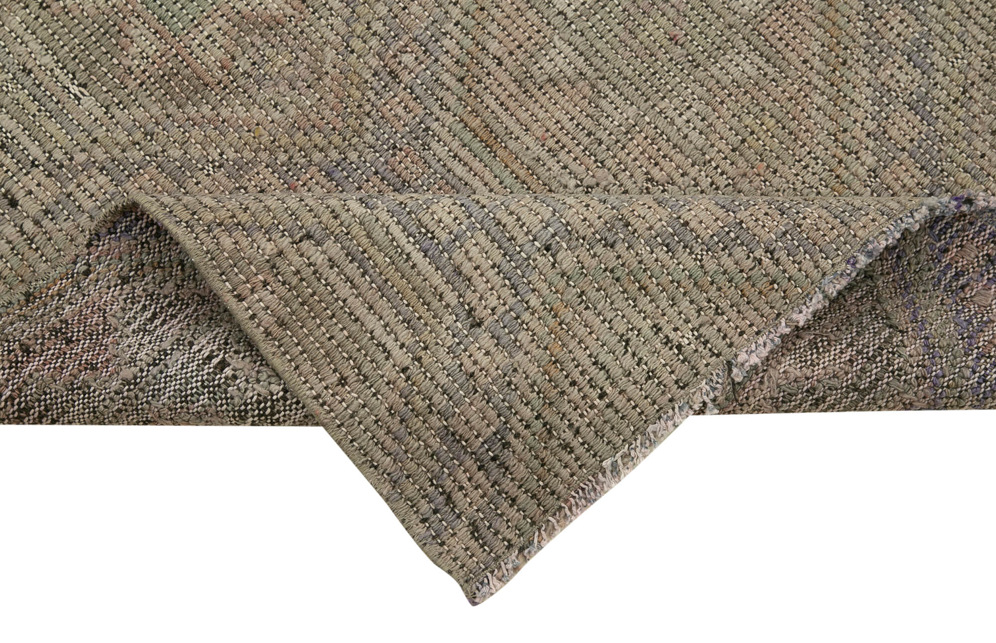 2x10 Grey Oriental Kilim Runner Rug - 29225