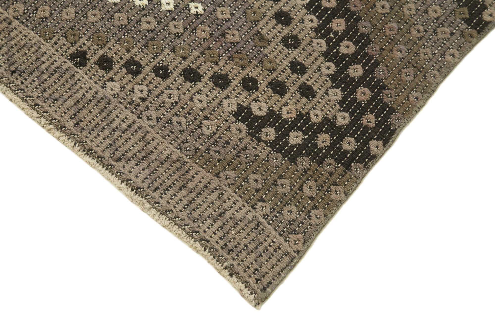 3x11 Brown Oriental Kilim Runner Rug - 29229