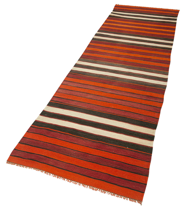 3x11 Multicolor Oriental Kilim Runner Rug - 29232