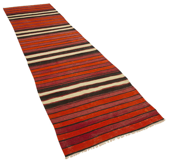 3x11 Multicolor Oriental Kilim Runner Rug - 29236