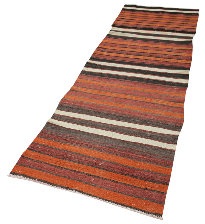 3x9 Multicolor Oriental Kilim Runner Rug - 29240