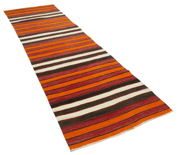 3x10 Multicolor Oriental Kilim Runner Rug - 29241