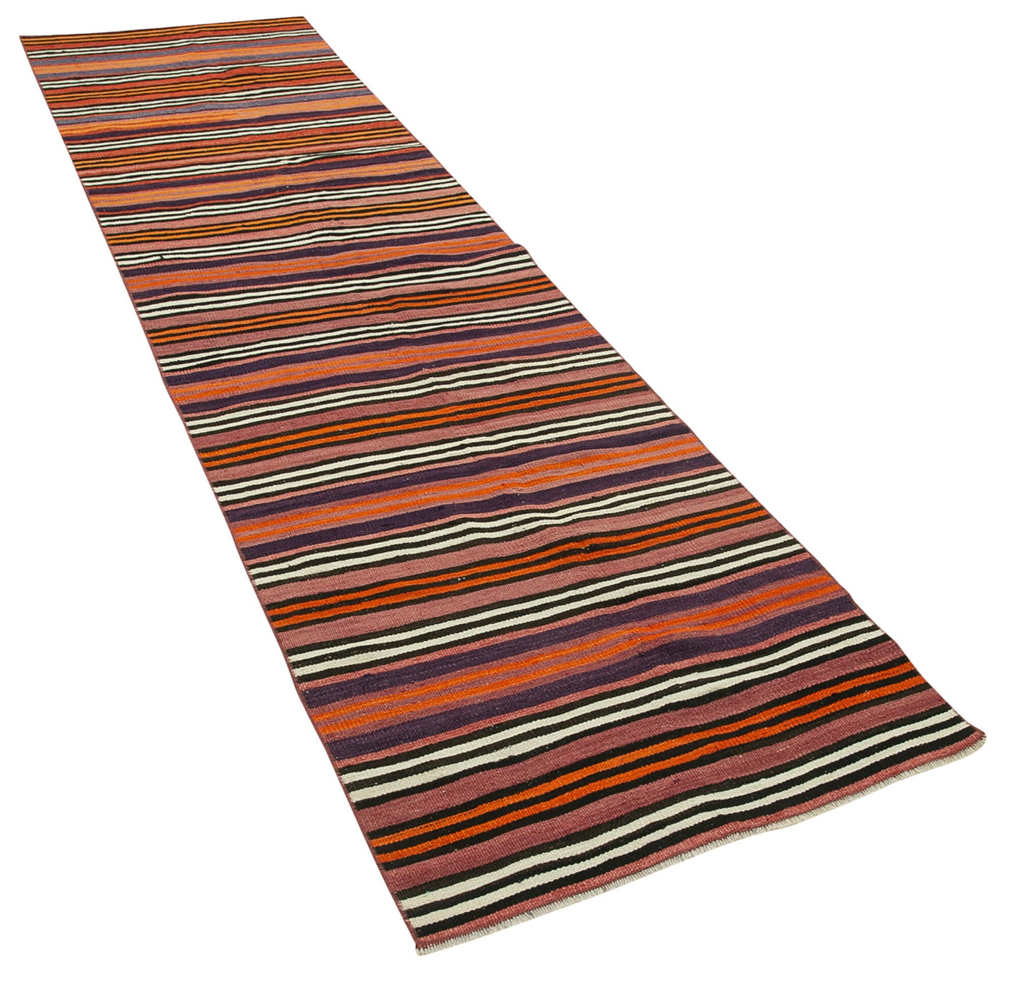 3x11 Multicolor Oriental Kilim Runner Rug - 29252