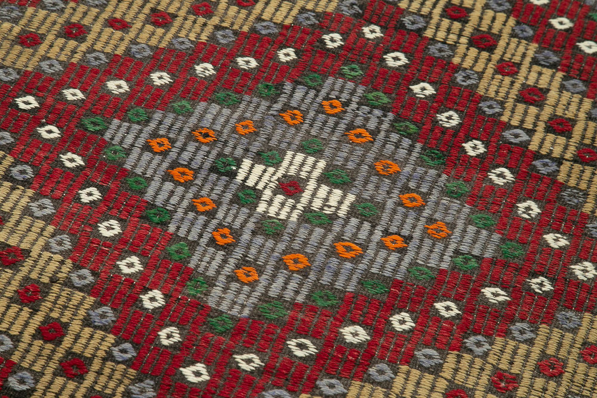 3x12 Multicolor Oriental Kilim Runner Rug - 29258