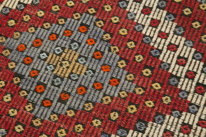 3x11 Multicolor Oriental Kilim Runner Rug - 29259