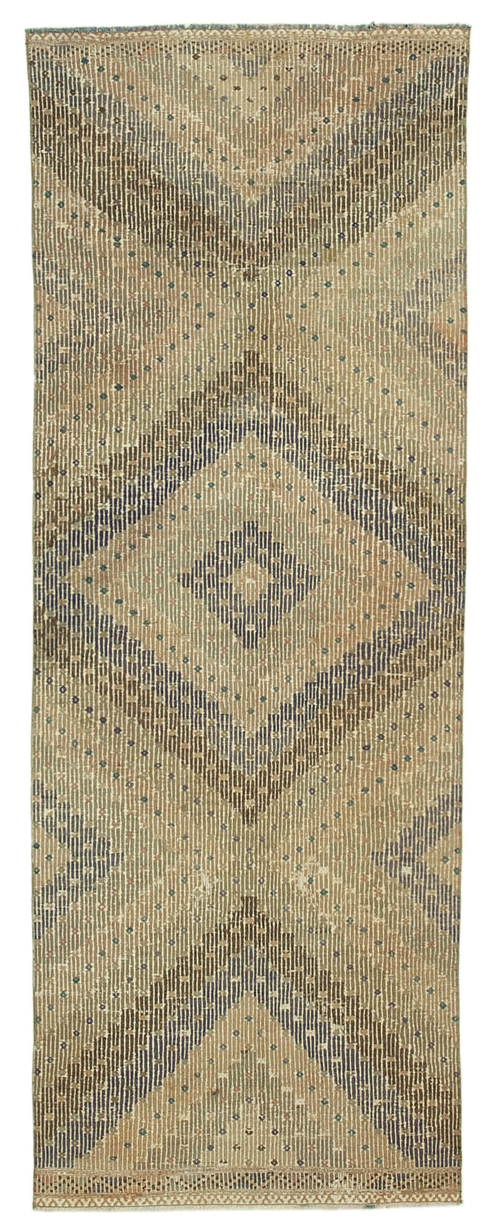 3x9 Beige Oriental Kilim Runner Rug - 29264