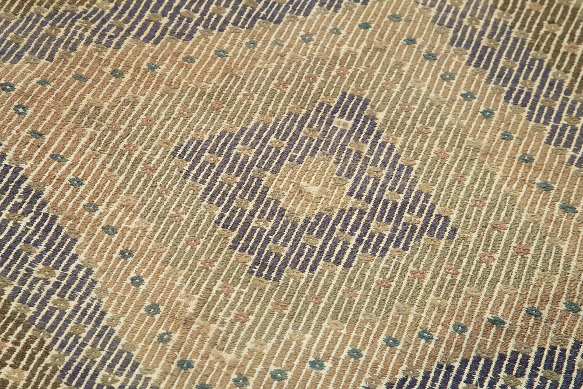 3x9 Beige Oriental Kilim Runner Rug - 29264