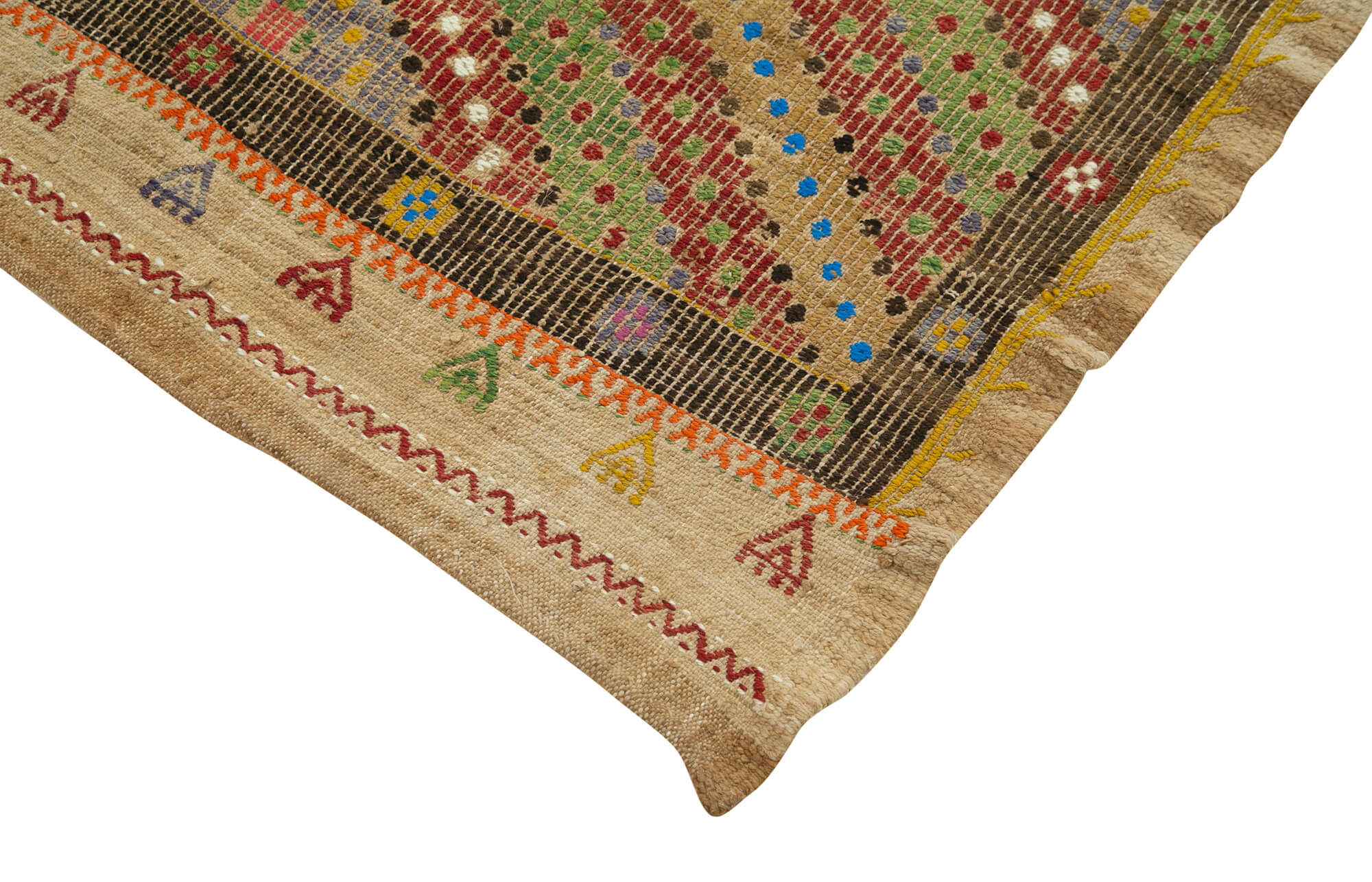 4x8 Multicolor Oriental Kilim Runner Rug - 29272