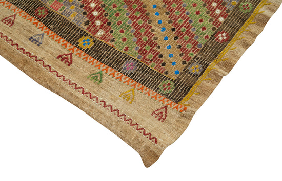 4x8 Multicolor Oriental Kilim Runner Rug - 29272