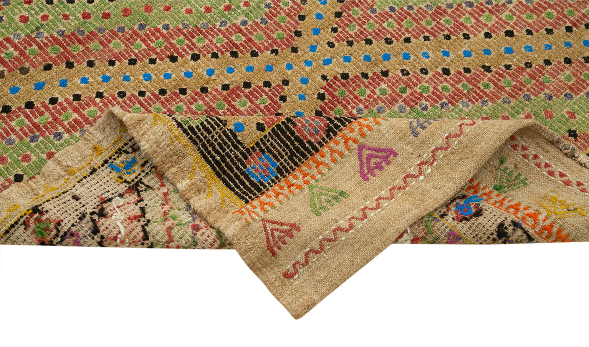 4x8 Multicolor Oriental Kilim Runner Rug - 29272