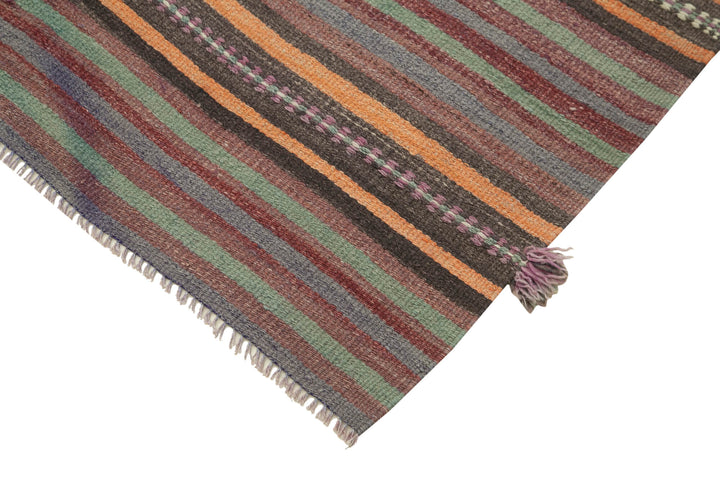 4x9 Orange Oriental Kilim Rug - 29321