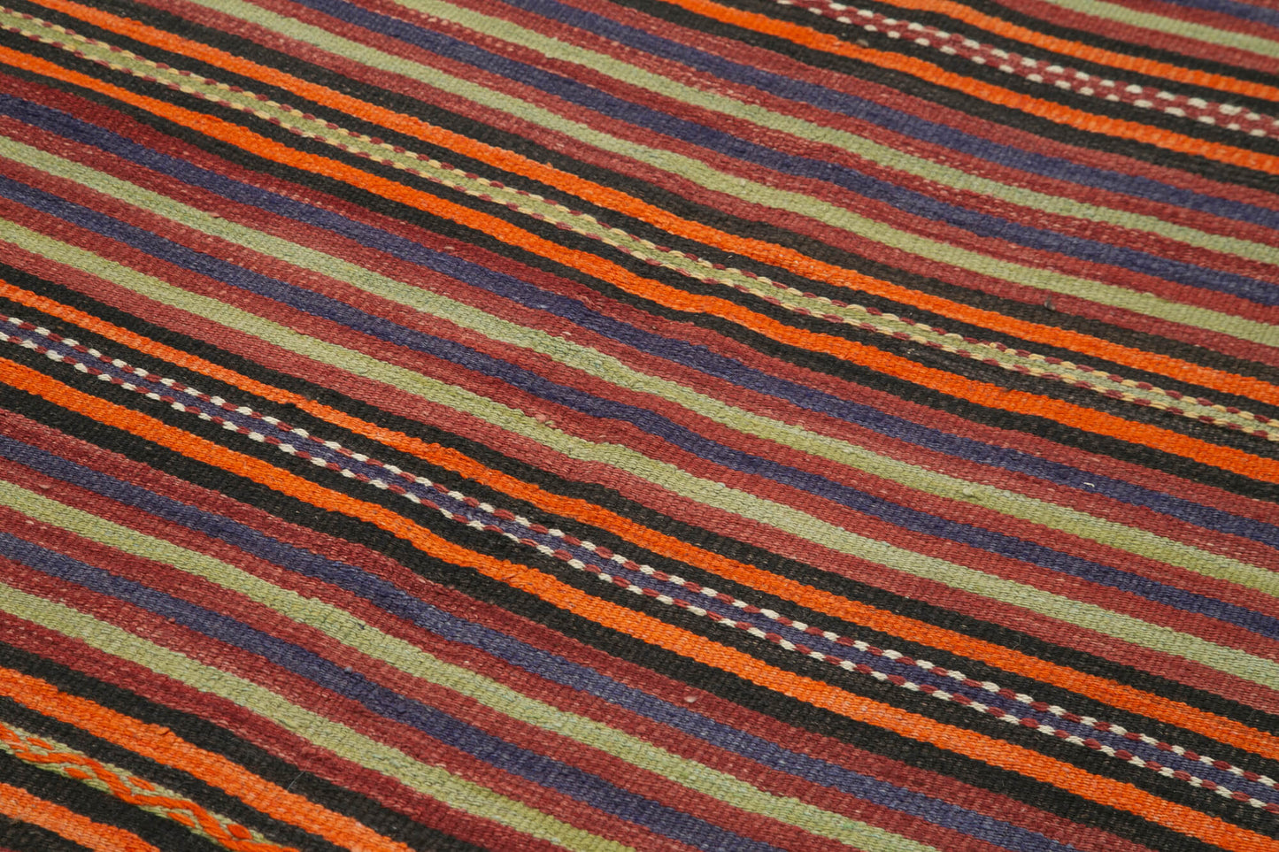 5x8 Orange Oriental Kilim Rug - 29322