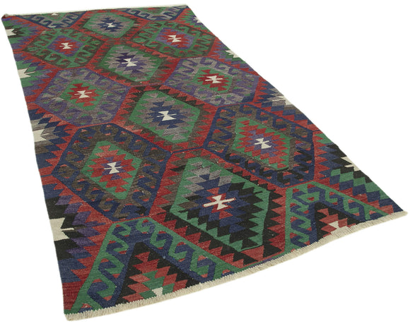 5x10 Red Oriental Kilim Rug - 29435