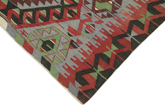 5x10 Red Oriental Kilim Rug - 29458