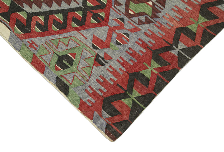 5x10 Red Oriental Kilim Rug - 29458