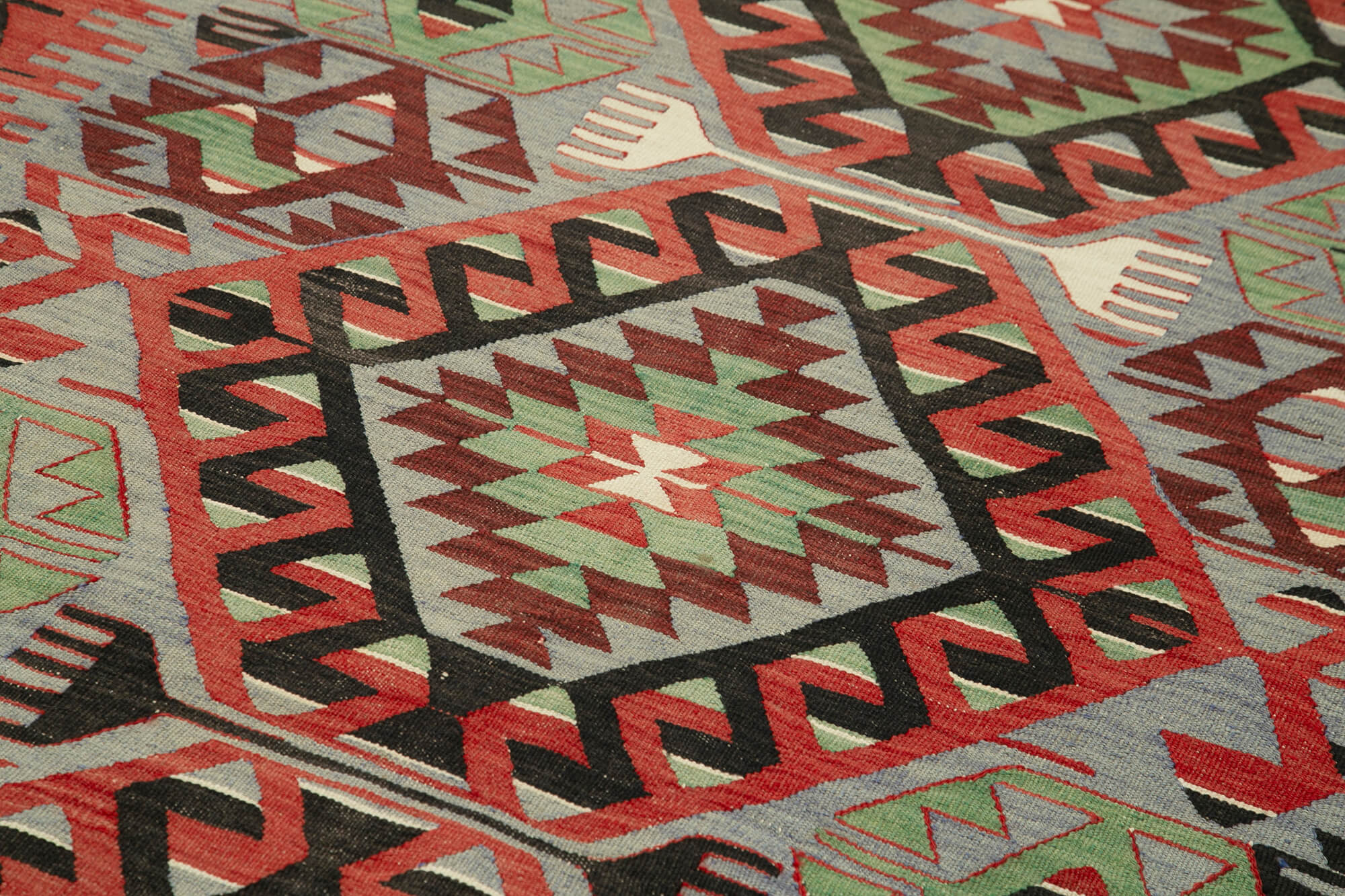 5x10 Red Oriental Kilim Rug - 29458