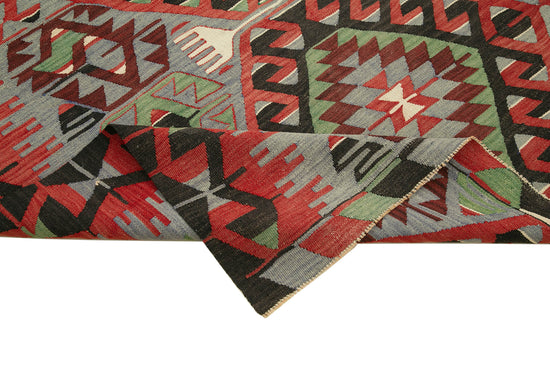 5x10 Red Oriental Kilim Rug - 29458