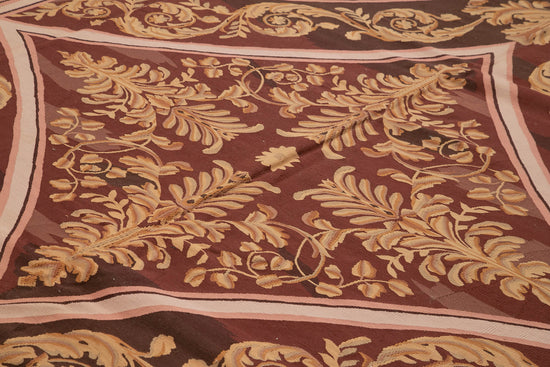 12x13 Pink Aubusson Kilim - 29472