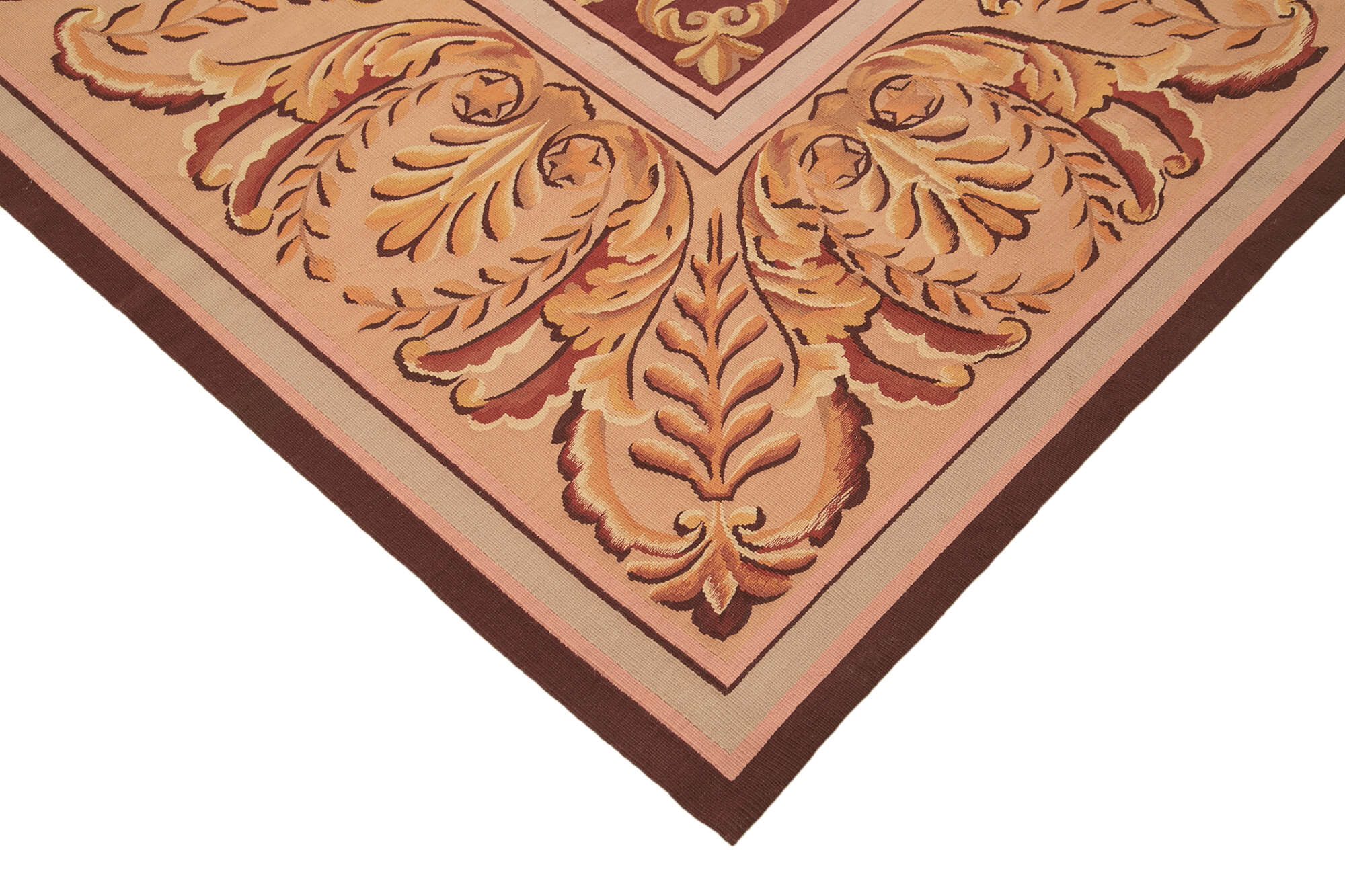 9x11 Pink Aubusson Kilim - 29477