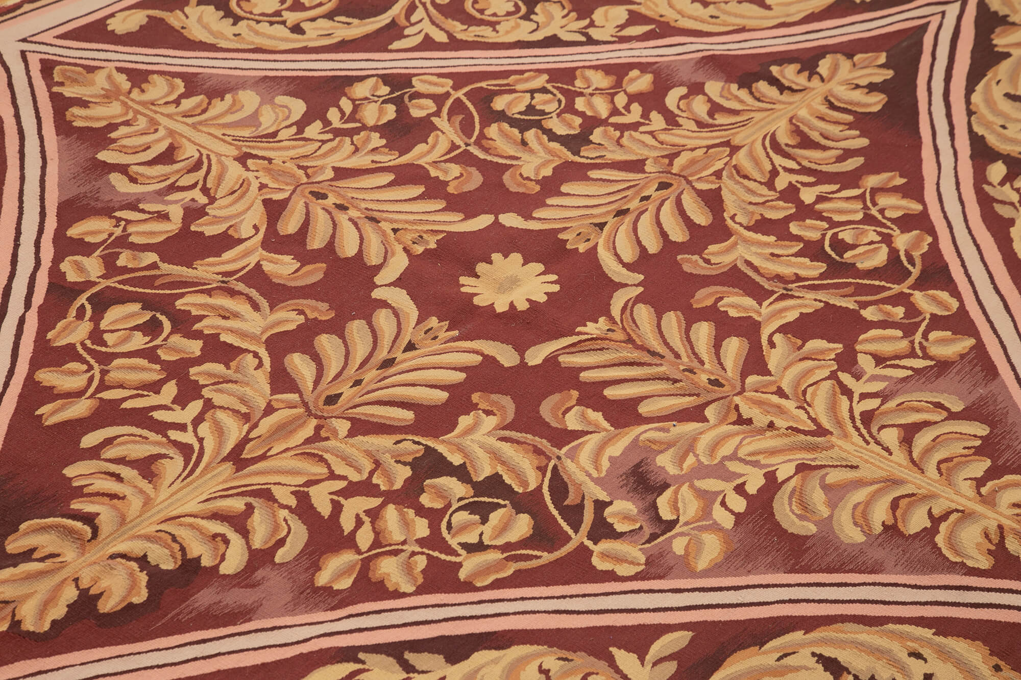 9x11 Pink Aubusson Kilim - 29477