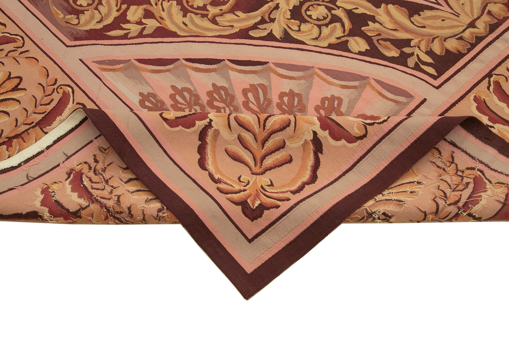 9x11 Pink Aubusson Kilim - 29477