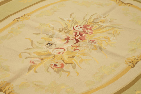 9x12 Beige Aubusson Kilim - 29485