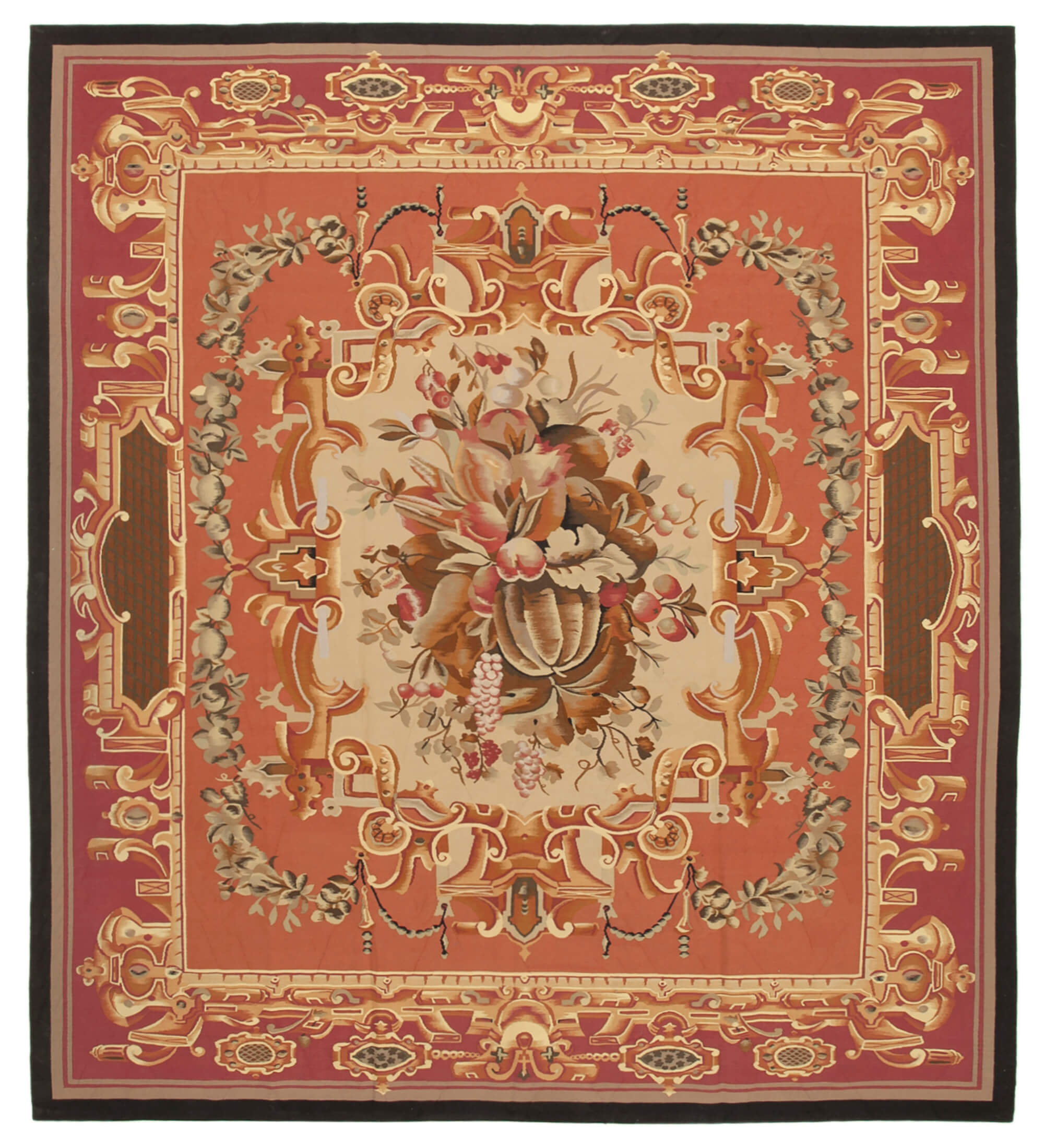 10x11 Pink Aubusson Kilim - 29487