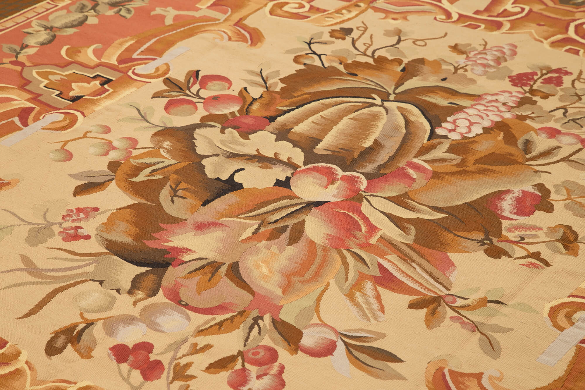 10x11 Pink Aubusson Kilim - 29487