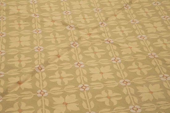 10x14 Brown Aubusson Kilim - 29493