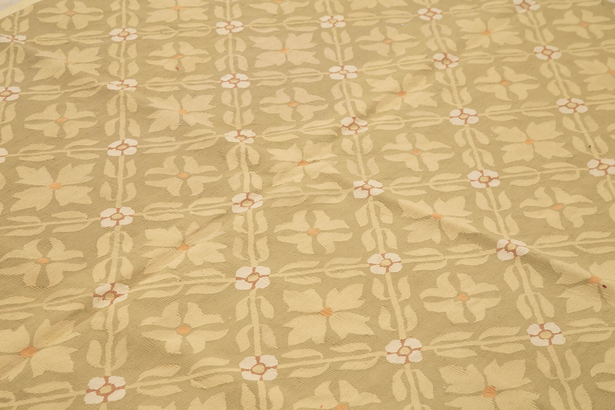 8x12 Brown Aubusson Kilim - 29497