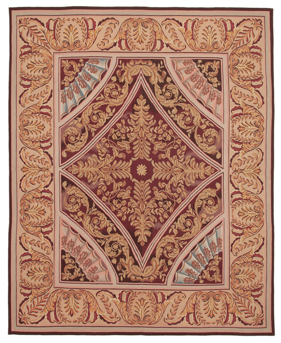 9x11 Pink Aubusson Kilim - 29511